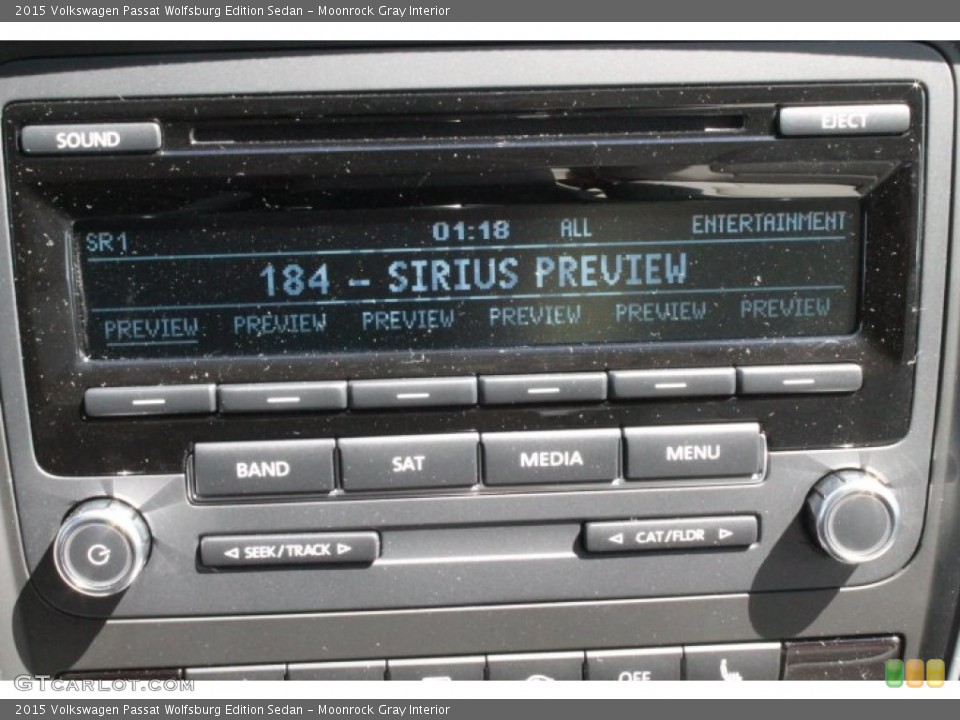 Moonrock Gray Interior Audio System for the 2015 Volkswagen Passat Wolfsburg Edition Sedan #97556213