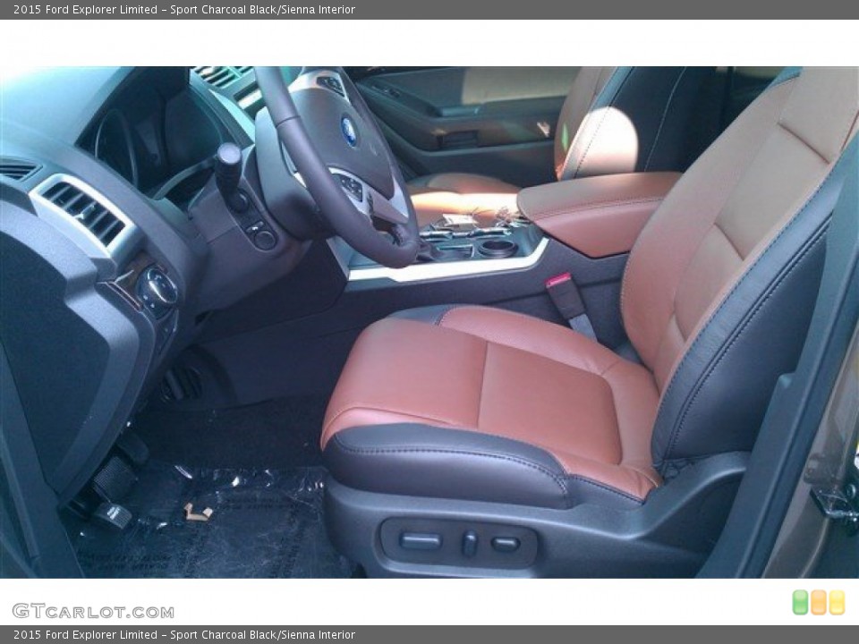 Sport Charcoal Black/Sienna 2015 Ford Explorer Interiors