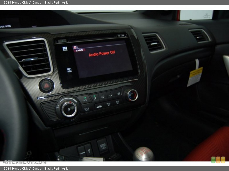 Black/Red Interior Controls for the 2014 Honda Civic Si Coupe #97581232