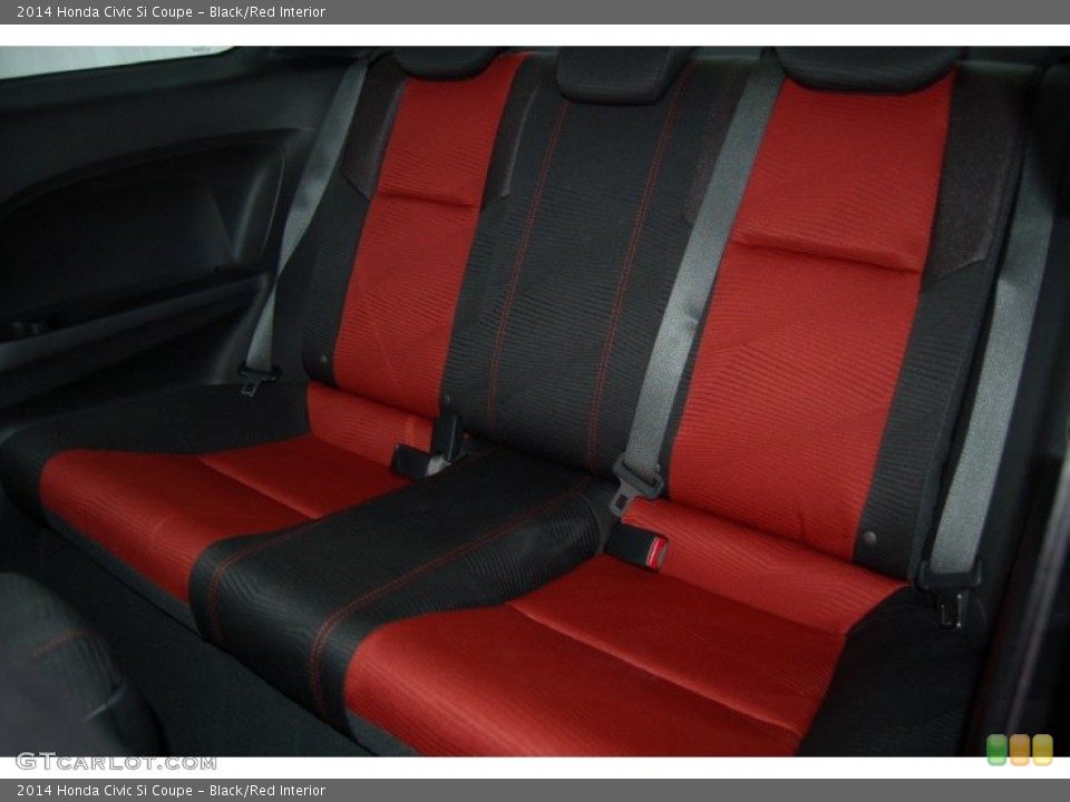 Black/Red Interior Rear Seat for the 2014 Honda Civic Si Coupe #97581382
