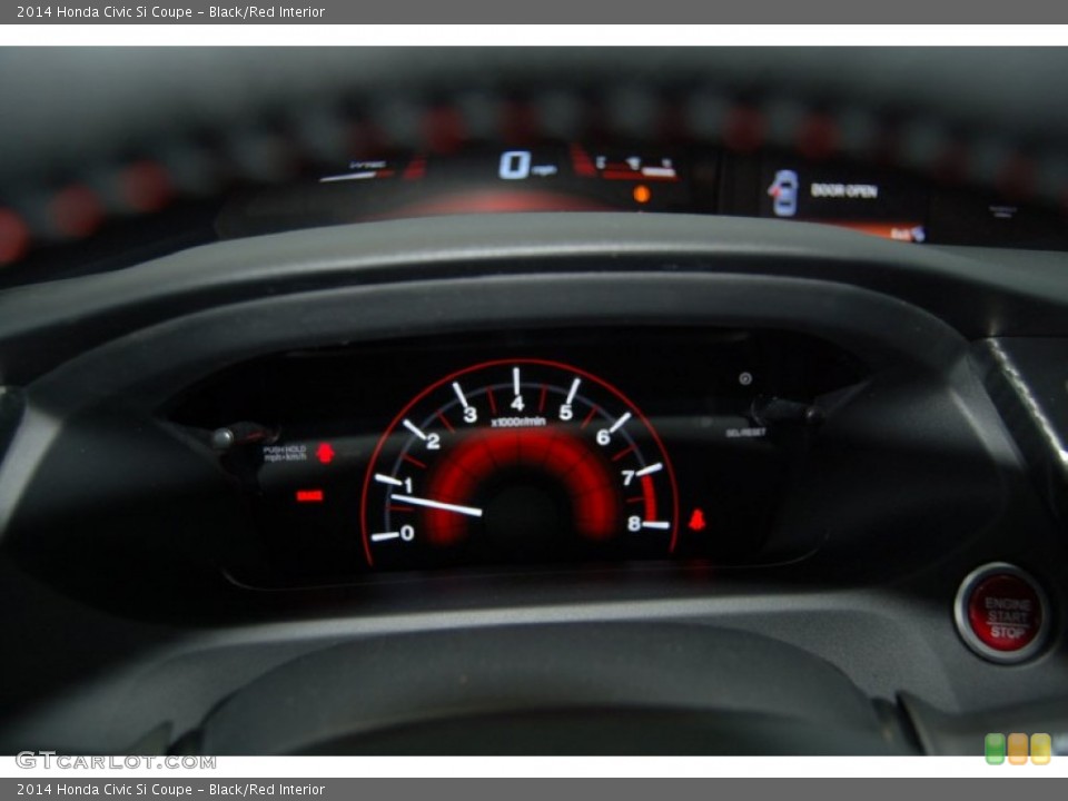 Black/Red Interior Gauges for the 2014 Honda Civic Si Coupe #97581490