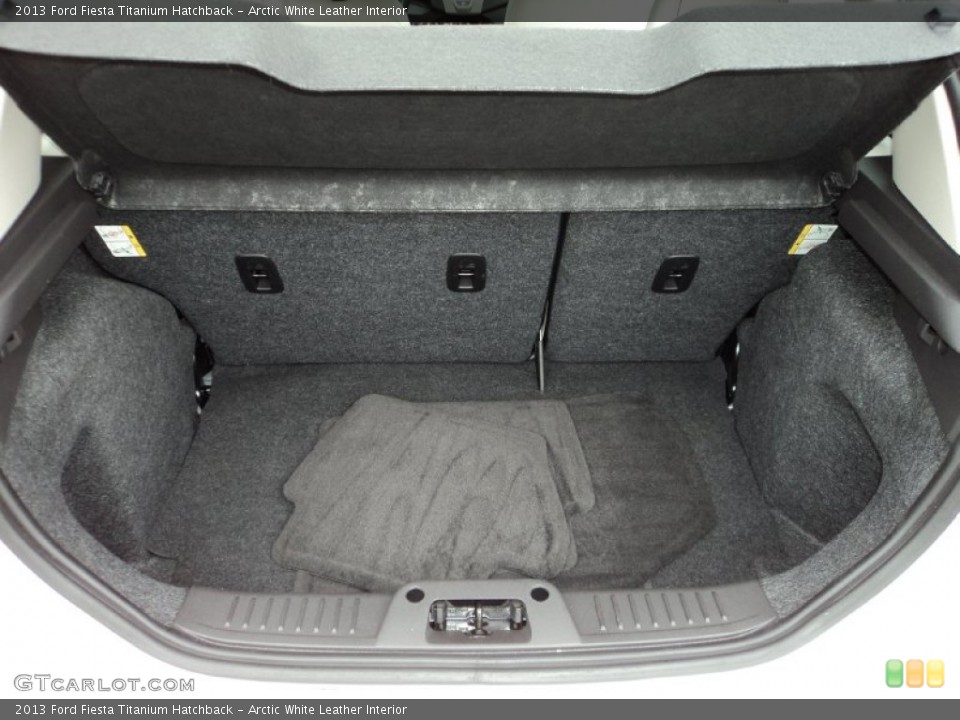 Arctic White Leather Interior Trunk for the 2013 Ford Fiesta Titanium Hatchback #97585345