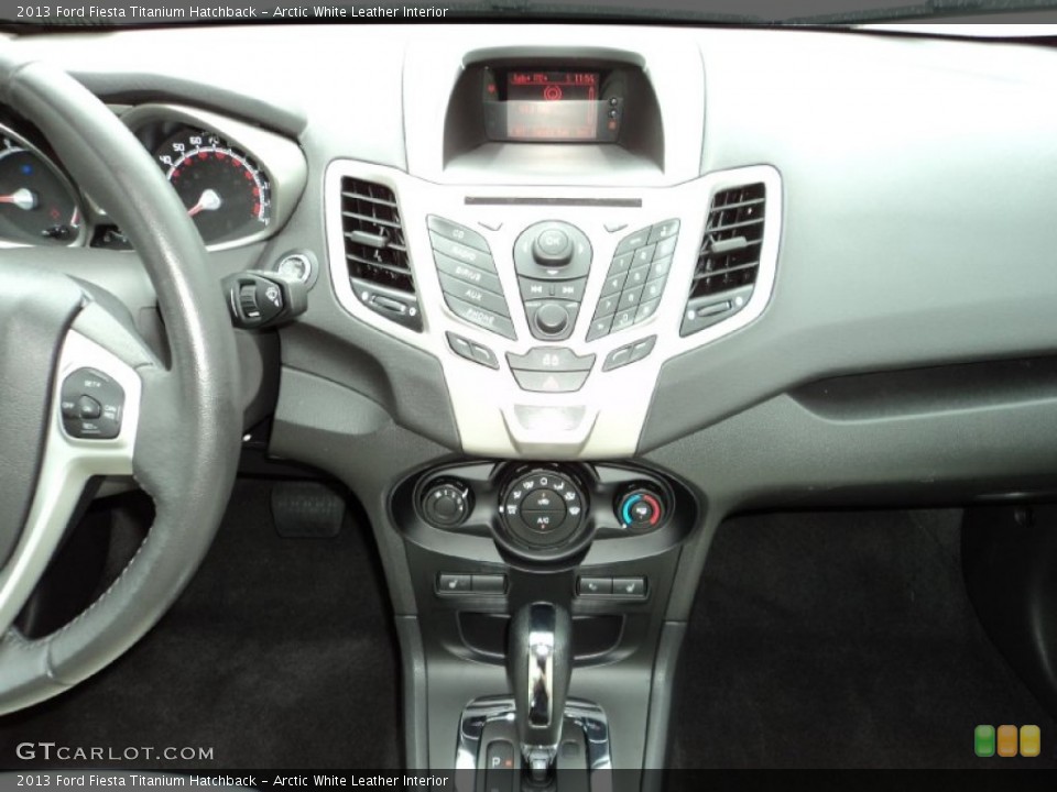 Arctic White Leather Interior Controls for the 2013 Ford Fiesta Titanium Hatchback #97585819