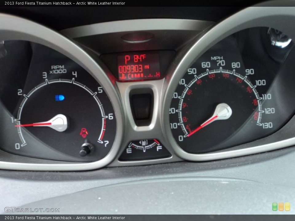 Arctic White Leather Interior Gauges for the 2013 Ford Fiesta Titanium Hatchback #97585951