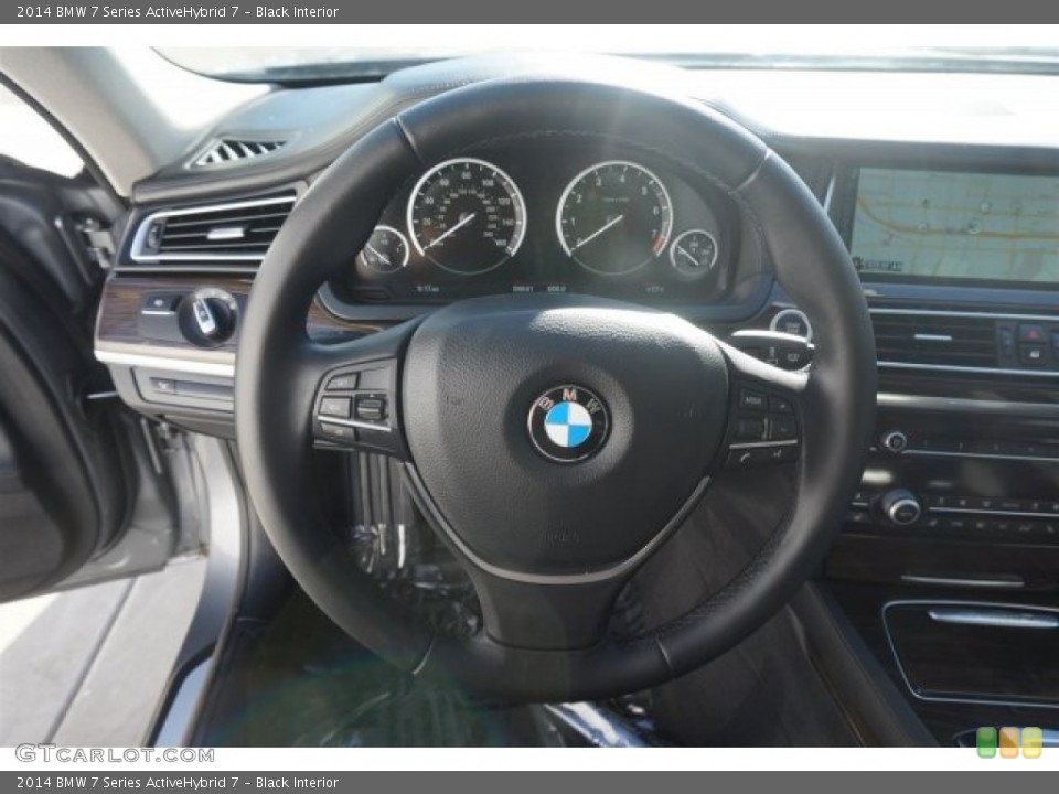 Black Interior Steering Wheel for the 2014 BMW 7 Series ActiveHybrid 7 #97586215