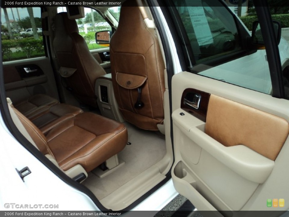 Castano Brown Leather Interior Rear Seat for the 2006 Ford Expedition King Ranch #97589830