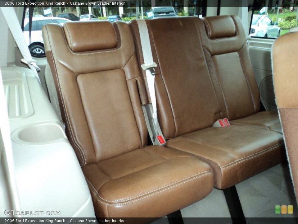 Castano Brown Leather Interior Rear Seat for the 2006 Ford Expedition King Ranch #97589896