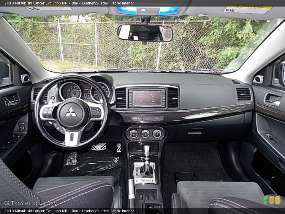 Black Leather/Sueded Fabric Interior Dashboard for the 2010 Mitsubishi Lancer Evolution MR #97590547
