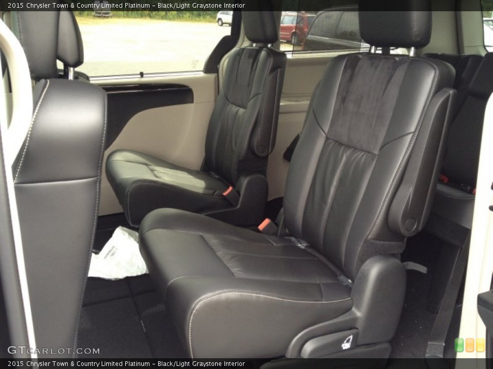 Black/Light Graystone Interior Rear Seat for the 2015 Chrysler Town & Country Limited Platinum #97594129