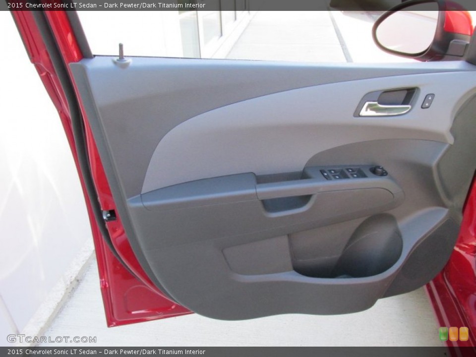 Dark Pewter/Dark Titanium Interior Door Panel for the 2015 Chevrolet Sonic LT Sedan #97601848