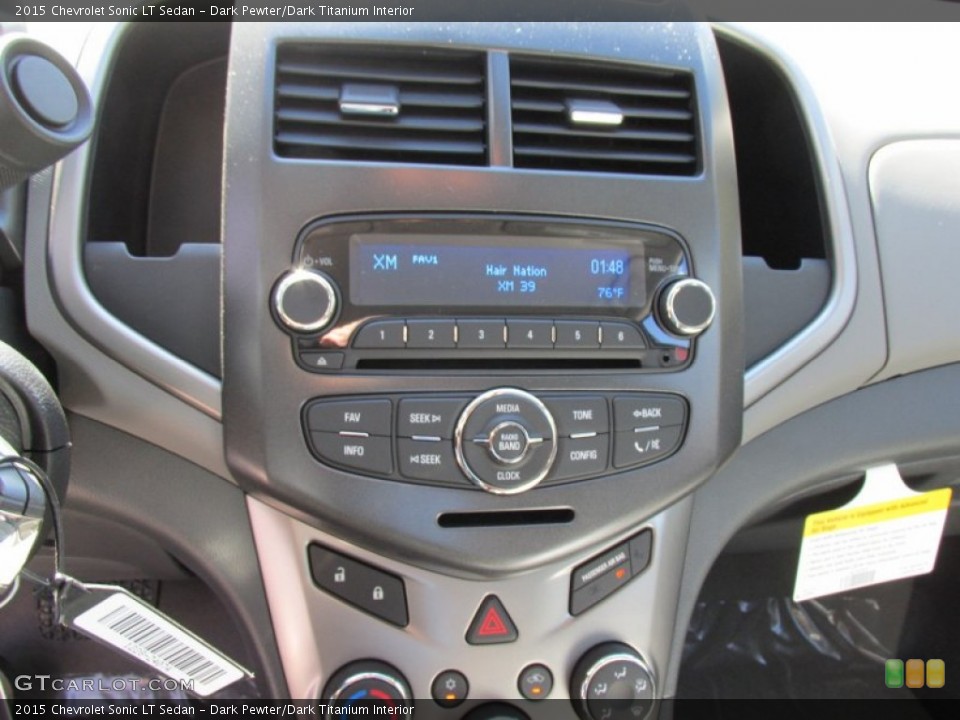 Dark Pewter/Dark Titanium Interior Controls for the 2015 Chevrolet Sonic LT Sedan #97601890