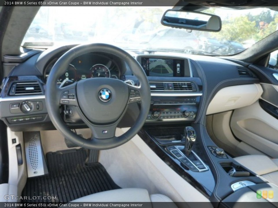BMW Individual Champagne Interior Prime Interior for the 2014 BMW 6 Series 650i xDrive Gran Coupe #97611169