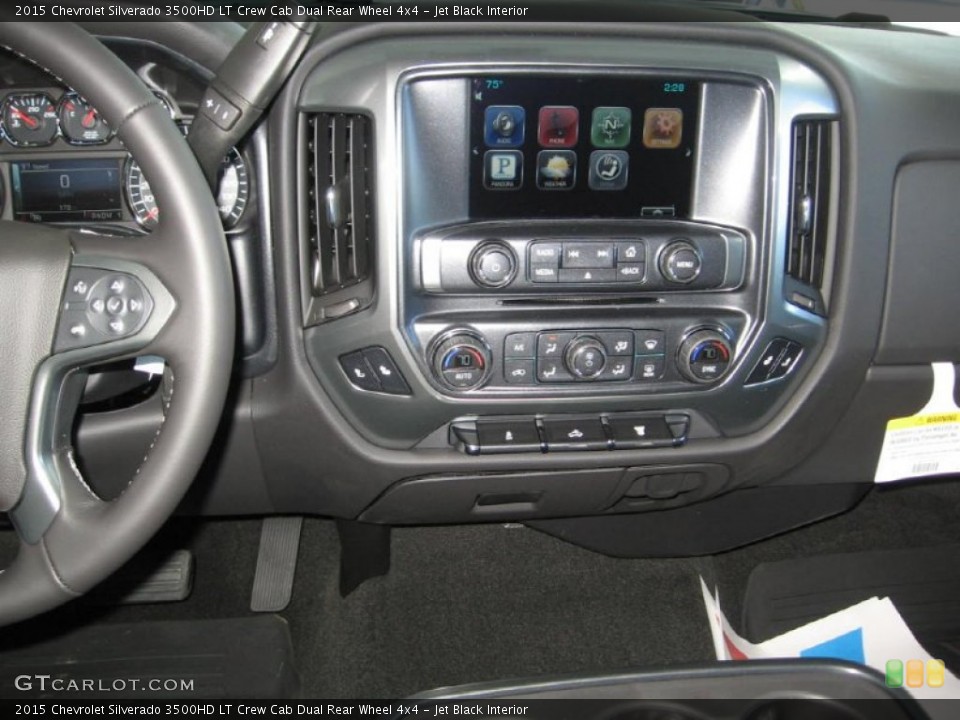 Jet Black Interior Controls for the 2015 Chevrolet Silverado 3500HD LT Crew Cab Dual Rear Wheel 4x4 #97612192