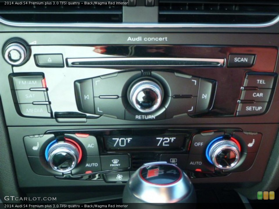Black/Magma Red Interior Controls for the 2014 Audi S4 Premium plus 3.0 TFSI quattro #97612648