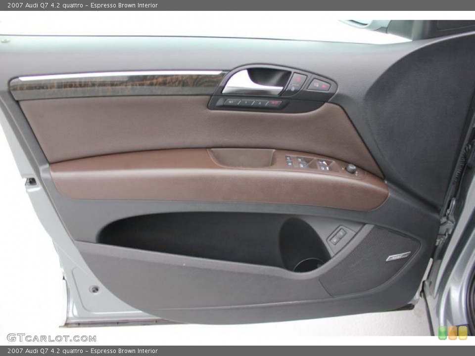 Espresso Brown Interior Door Panel for the 2007 Audi Q7 4.2 quattro #97616794
