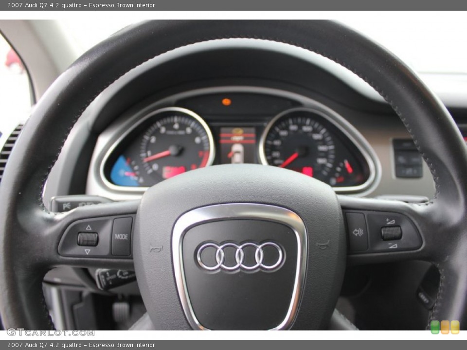 Espresso Brown Interior Steering Wheel for the 2007 Audi Q7 4.2 quattro #97617151