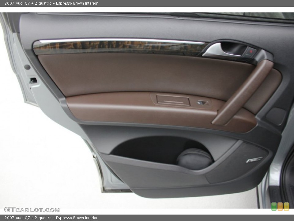 Espresso Brown Interior Door Panel for the 2007 Audi Q7 4.2 quattro #97617223
