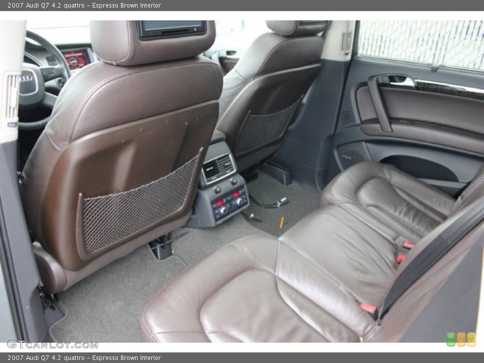 Espresso Brown Interior Rear Seat For The 2007 Audi Q7 4 2