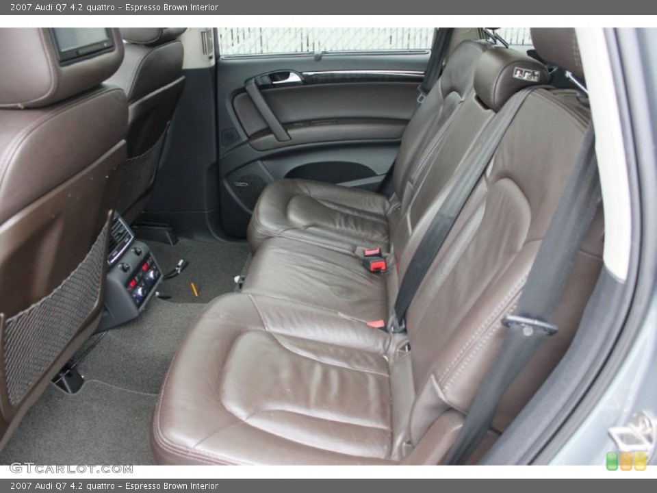 Espresso Brown Interior Rear Seat for the 2007 Audi Q7 4.2 quattro #97617271