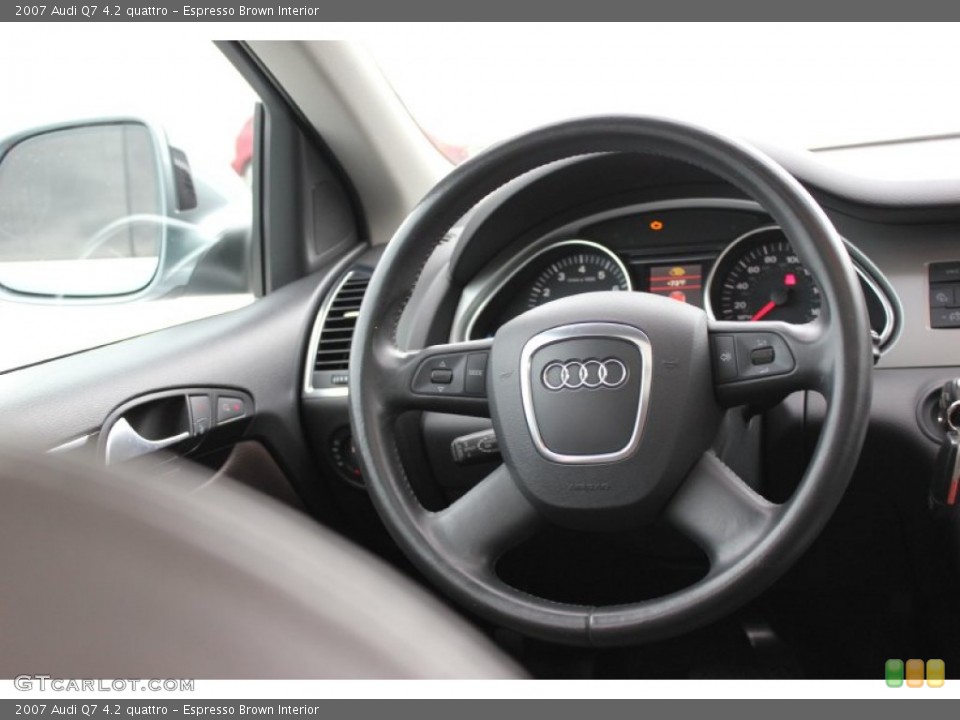 Espresso Brown Interior Steering Wheel for the 2007 Audi Q7 4.2 quattro #97617364
