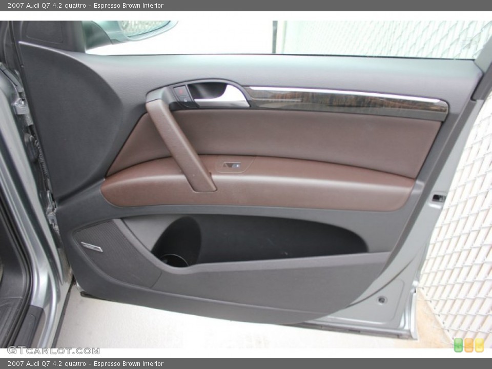 Espresso Brown Interior Door Panel for the 2007 Audi Q7 4.2 quattro #97617499