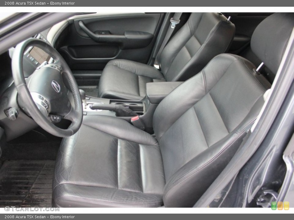 Ebony Interior Front Seat for the 2008 Acura TSX Sedan #97617961