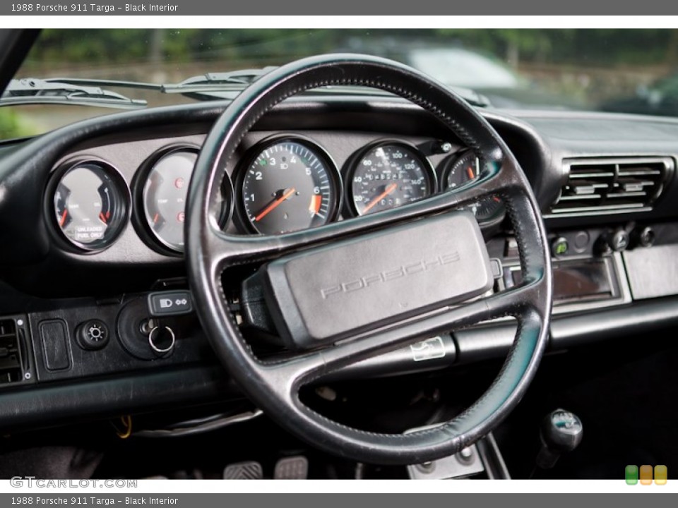 Black Interior Steering Wheel for the 1988 Porsche 911 Targa #97619764