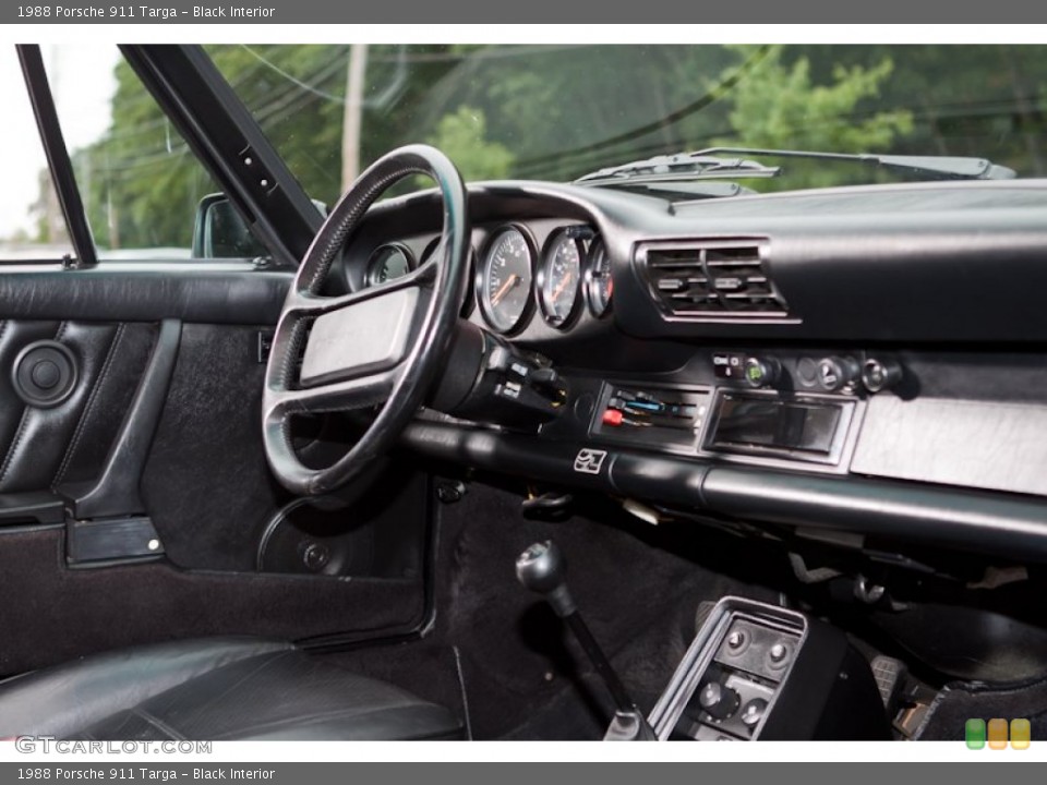 Black Interior Dashboard for the 1988 Porsche 911 Targa #97619851