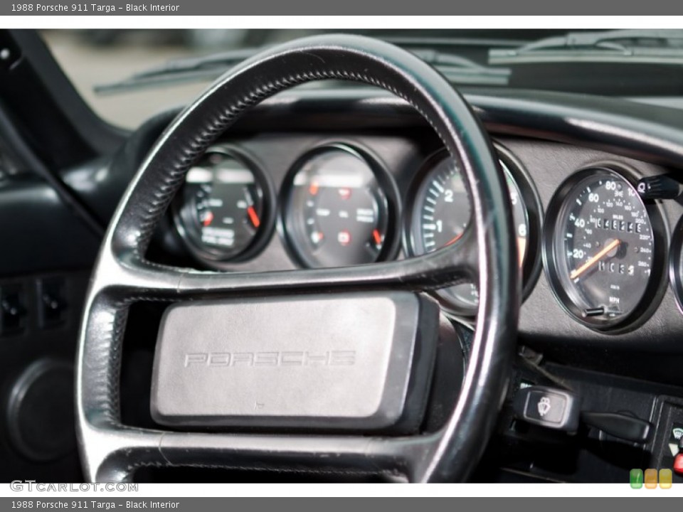 Black Interior Steering Wheel for the 1988 Porsche 911 Targa #97619920