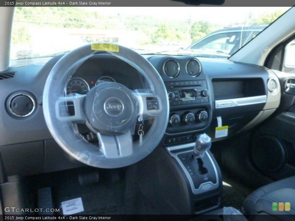 Dark Slate Gray Interior Dashboard for the 2015 Jeep Compass Latitude 4x4 #97620145