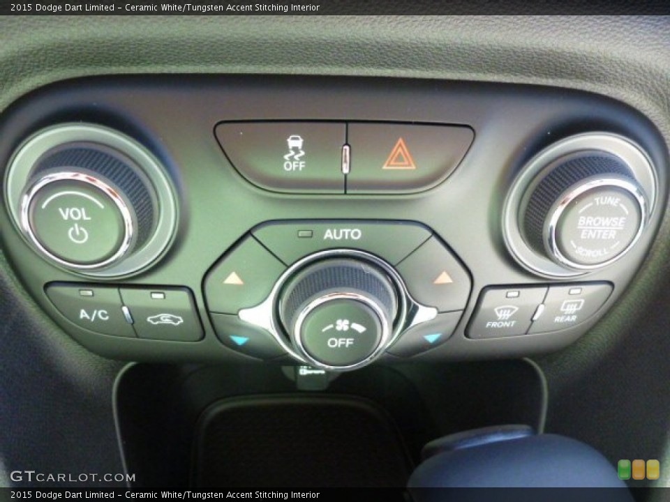 Ceramic White/Tungsten Accent Stitching Interior Controls for the 2015 Dodge Dart Limited #97621168