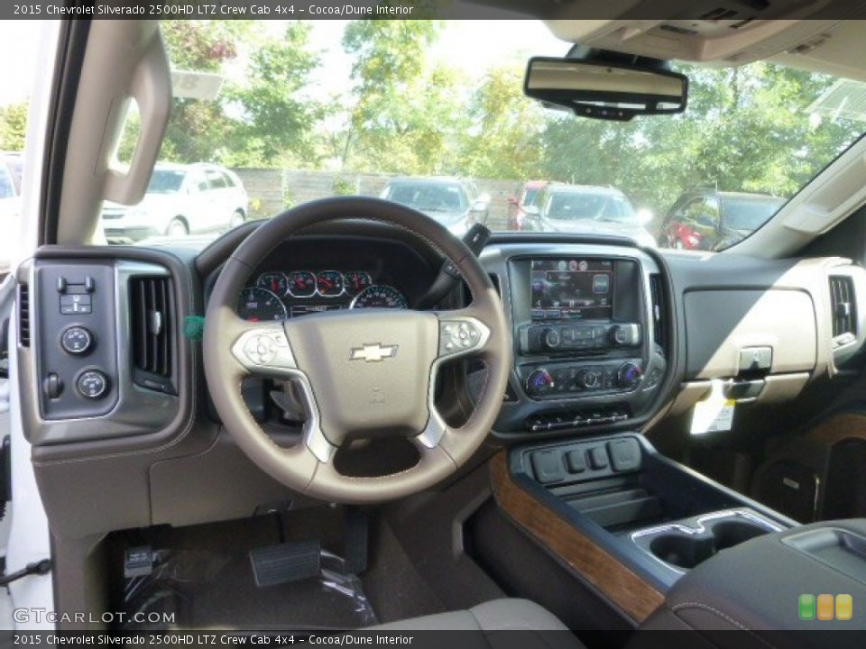 Cocoa/Dune Interior Dashboard for the 2015 Chevrolet Silverado 2500HD LTZ Crew Cab 4x4 #97621507