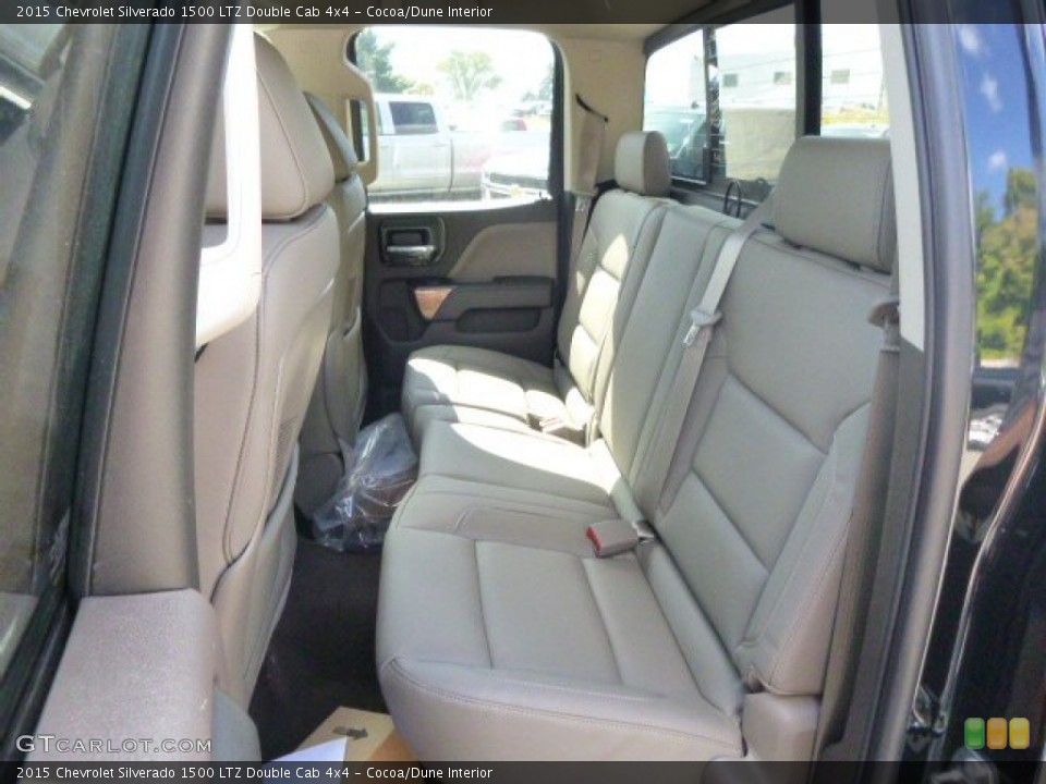 Cocoa/Dune Interior Rear Seat for the 2015 Chevrolet Silverado 1500 LTZ Double Cab 4x4 #97622770