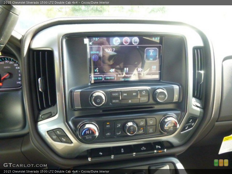 Cocoa/Dune Interior Controls for the 2015 Chevrolet Silverado 1500 LTZ Double Cab 4x4 #97622878