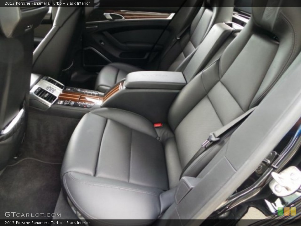 Black Interior Rear Seat for the 2013 Porsche Panamera Turbo #97623052