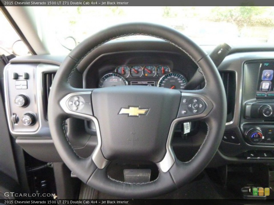 Jet Black Interior Steering Wheel for the 2015 Chevrolet Silverado 1500 LT Z71 Double Cab 4x4 #97623400