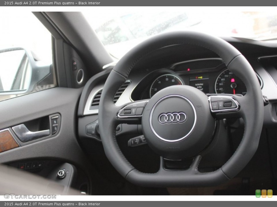 Black Interior Steering Wheel for the 2015 Audi A4 2.0T Premium Plus quattro #97623968