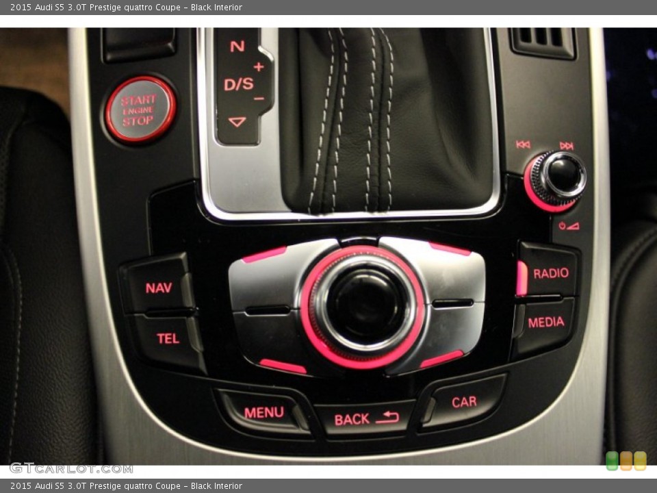 Black Interior Controls for the 2015 Audi S5 3.0T Prestige quattro Coupe #97624378