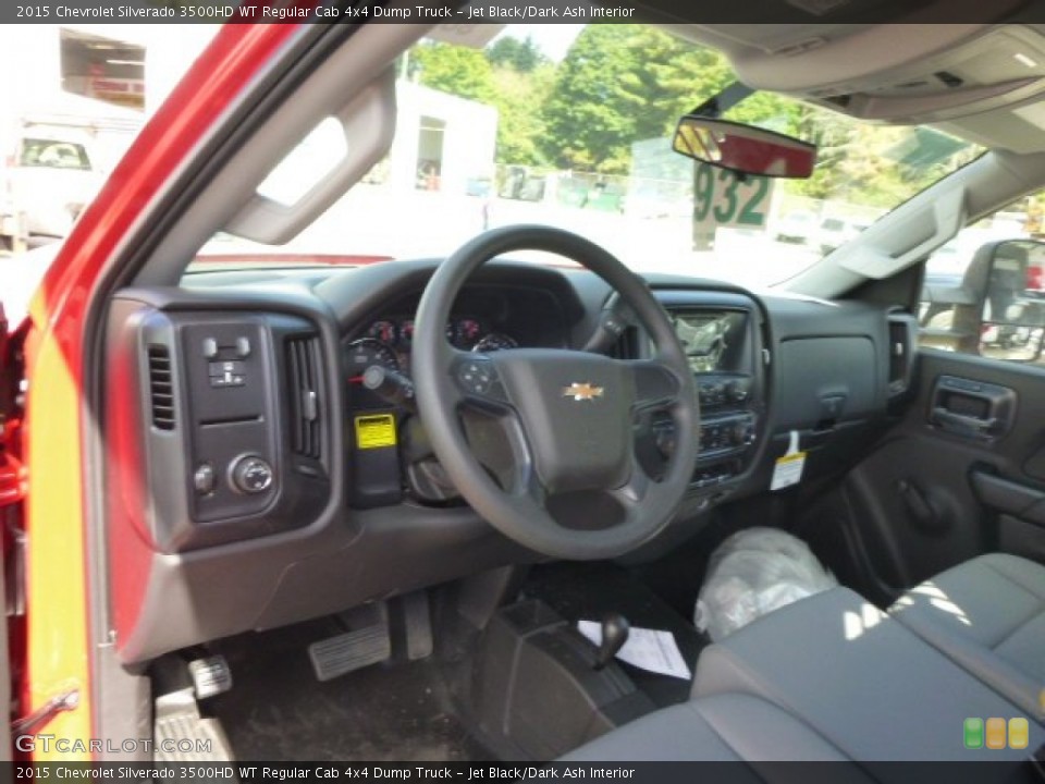 Jet Black/Dark Ash Interior Prime Interior for the 2015 Chevrolet Silverado 3500HD WT Regular Cab 4x4 Dump Truck #97624525