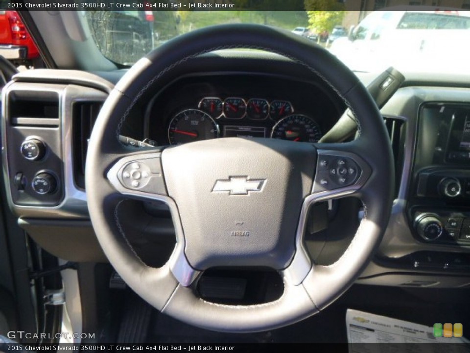 Jet Black Interior Steering Wheel for the 2015 Chevrolet Silverado 3500HD LT Crew Cab 4x4 Flat Bed #97625572