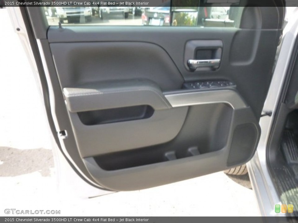 Jet Black Interior Door Panel for the 2015 Chevrolet Silverado 3500HD LT Crew Cab 4x4 Flat Bed #97625839