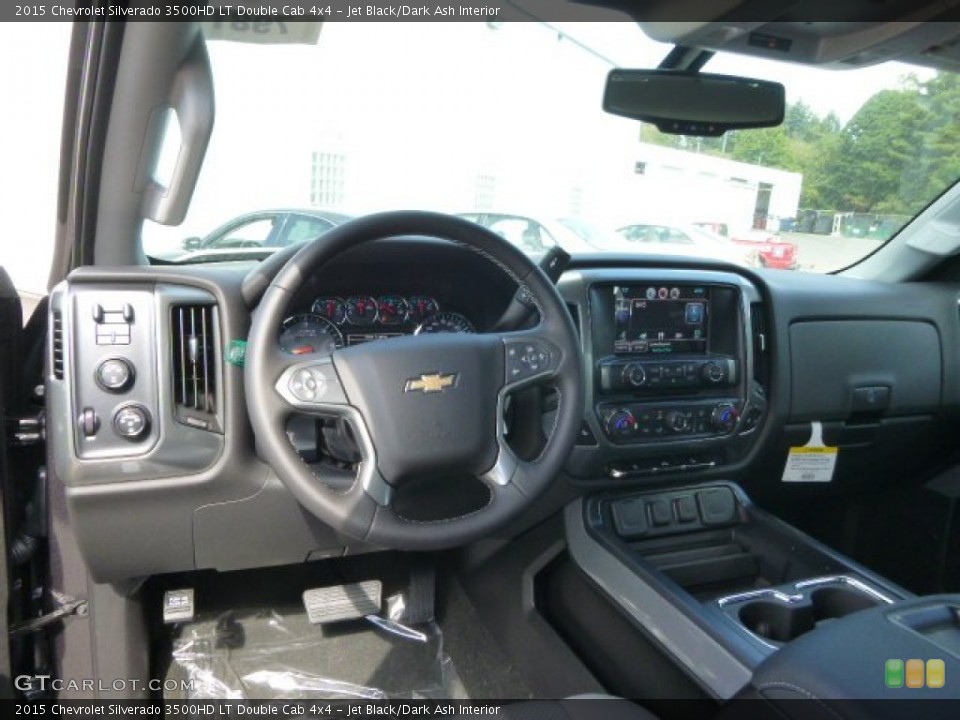 Jet Black/Dark Ash Interior Dashboard for the 2015 Chevrolet Silverado 3500HD LT Double Cab 4x4 #97626292