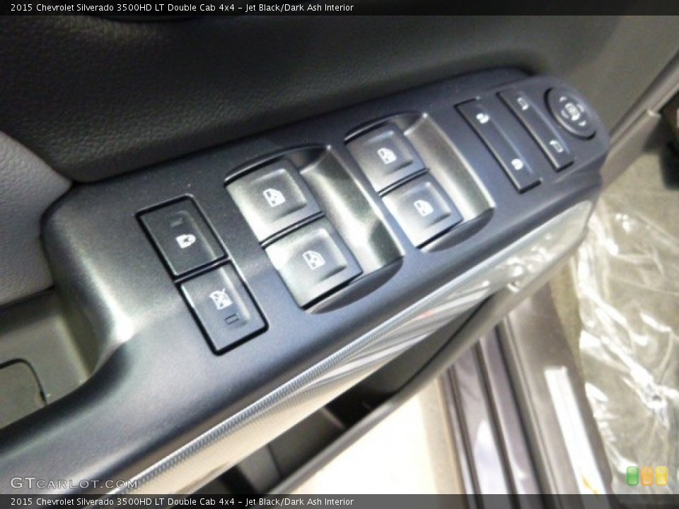 Jet Black/Dark Ash Interior Controls for the 2015 Chevrolet Silverado 3500HD LT Double Cab 4x4 #97626313