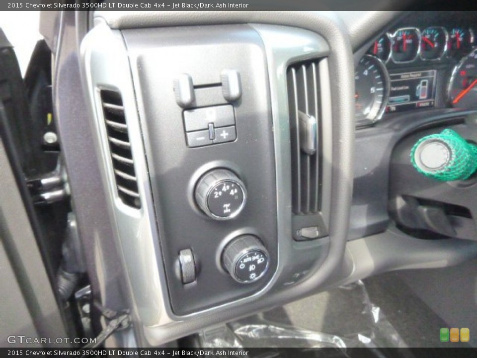 Jet Black/Dark Ash Interior Controls for the 2015 Chevrolet Silverado 3500HD LT Double Cab 4x4 #97626358