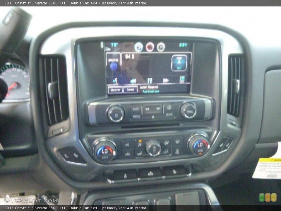 Jet Black/Dark Ash Interior Controls for the 2015 Chevrolet Silverado 3500HD LT Double Cab 4x4 #97626382