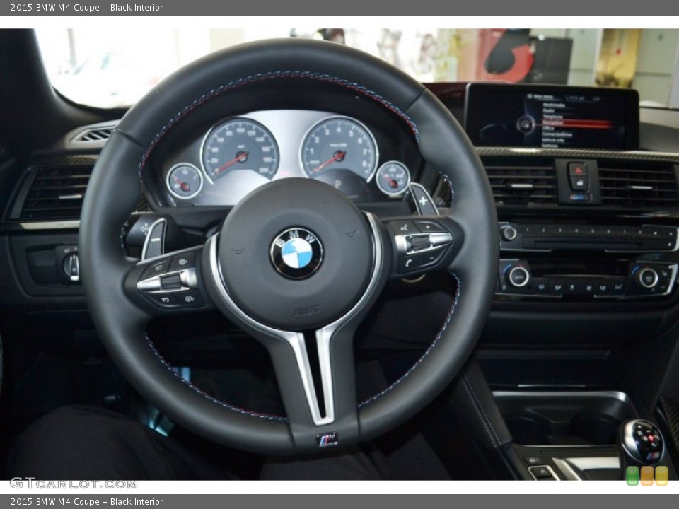 Black Interior Steering Wheel for the 2015 BMW M4 Coupe #97639529