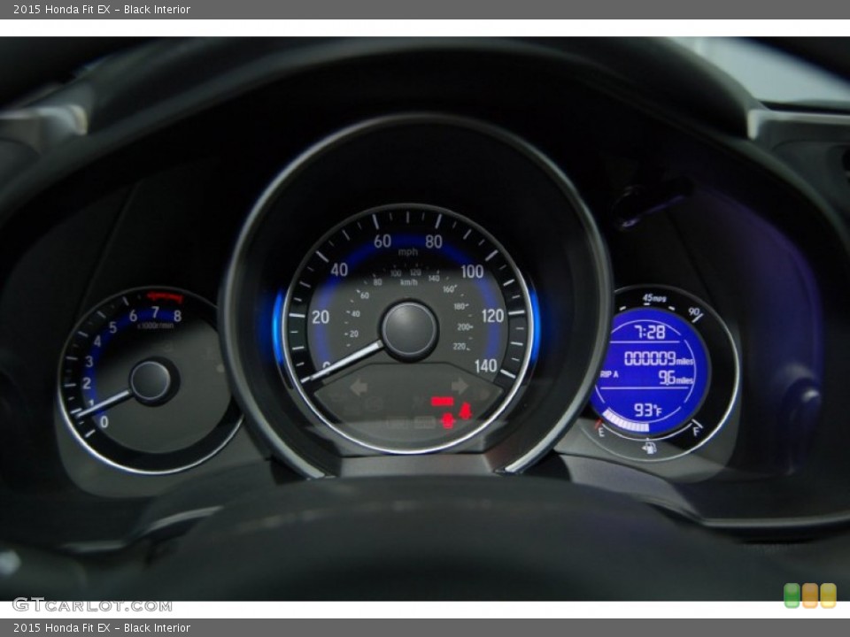 Black Interior Gauges for the 2015 Honda Fit EX #97641622