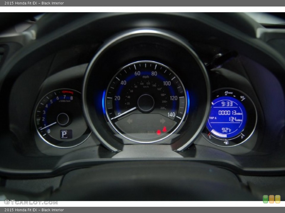 Black Interior Gauges for the 2015 Honda Fit EX #97643719