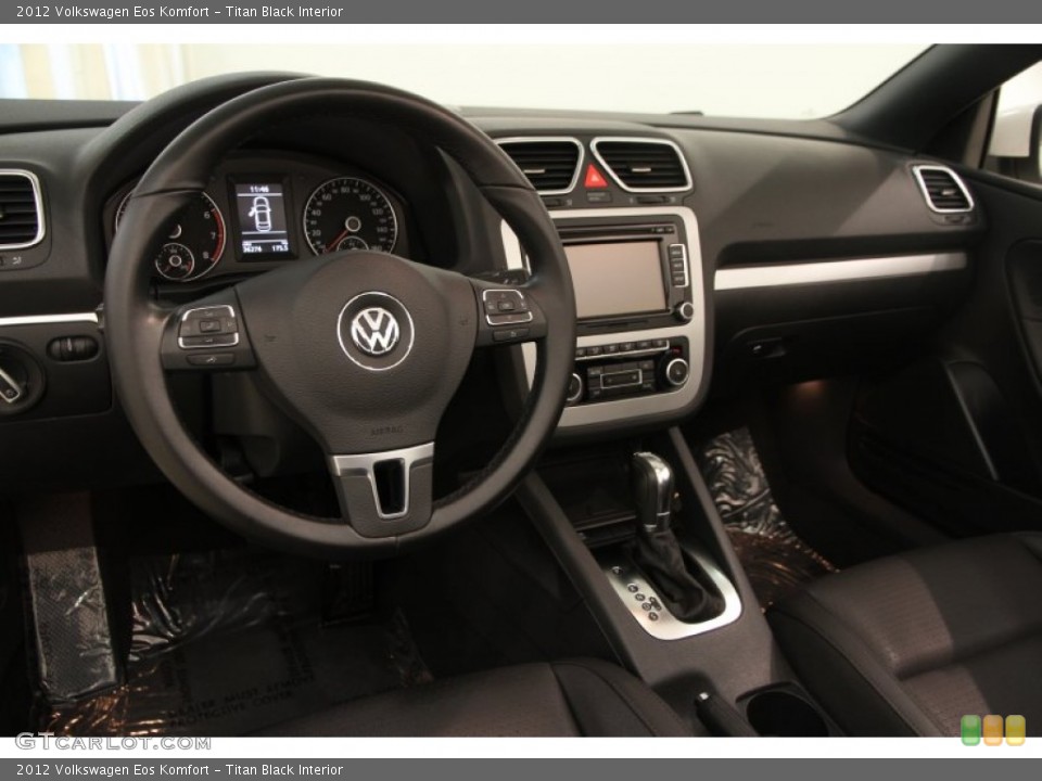 Titan Black Interior Dashboard for the 2012 Volkswagen Eos Komfort #97646232