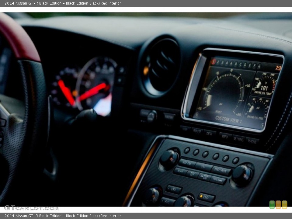 Black Edition Black/Red Interior Gauges for the 2014 Nissan GT-R Black Edition #97646568